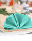 Aqua Polyester Napkins