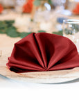 Burgundy Polyester Napkins