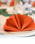 Burnt Orange Polyester Napkins